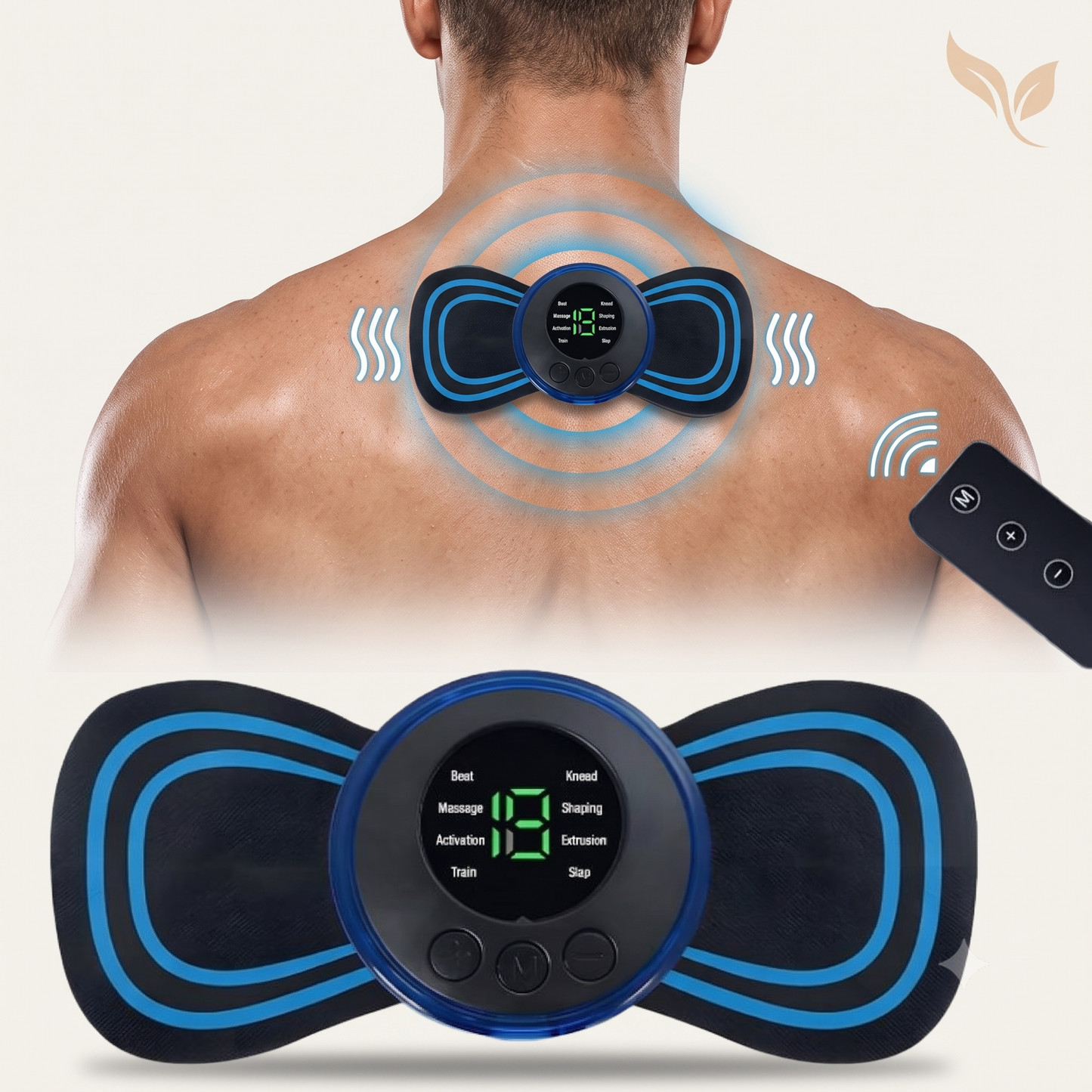 Mini Masajeador Cervical Portátil de Electroestimulación (Pack 3x2) – 10 Modos & Alivio Muscular Instantáneo