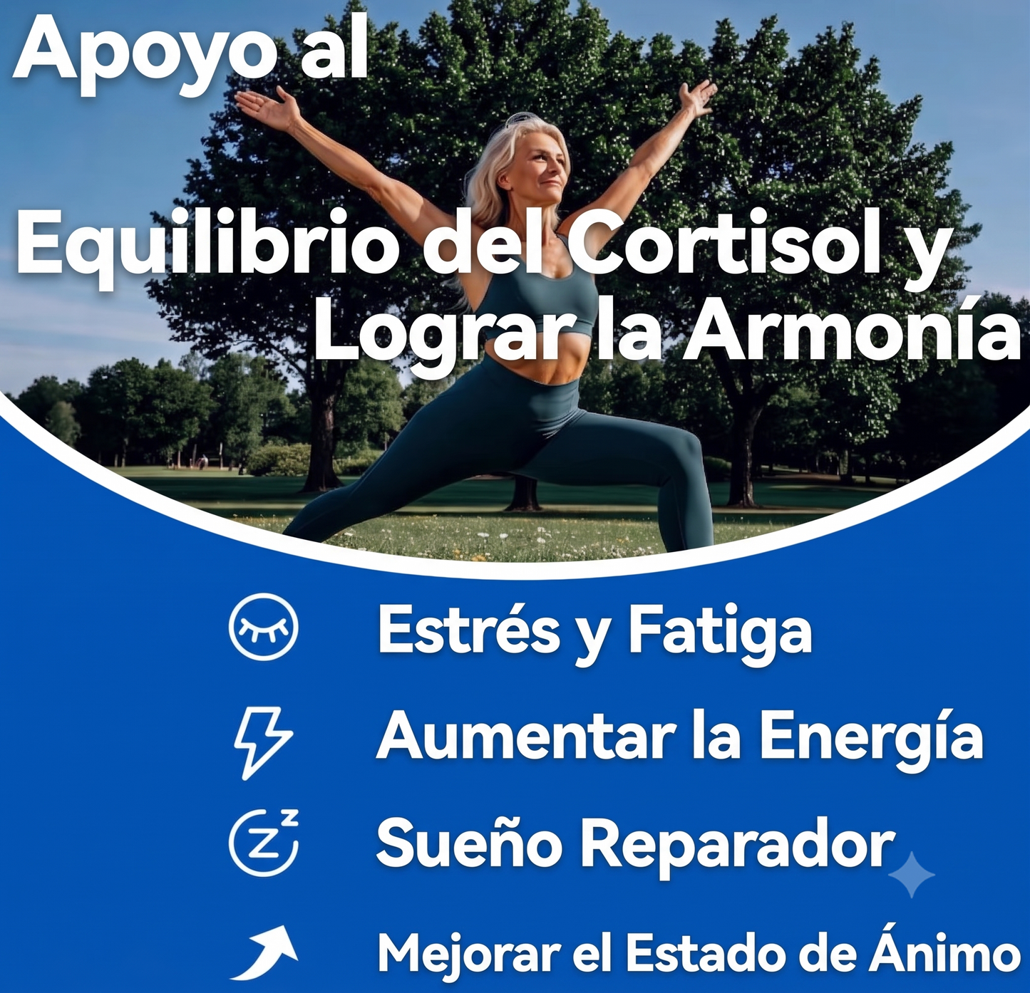 Suplemento Cortisol Calm – Fórmula 16 en 1 con Ashwagandha, Magnesio, L-Teanina & Rhodiola Rosea (60 Cápsulas)