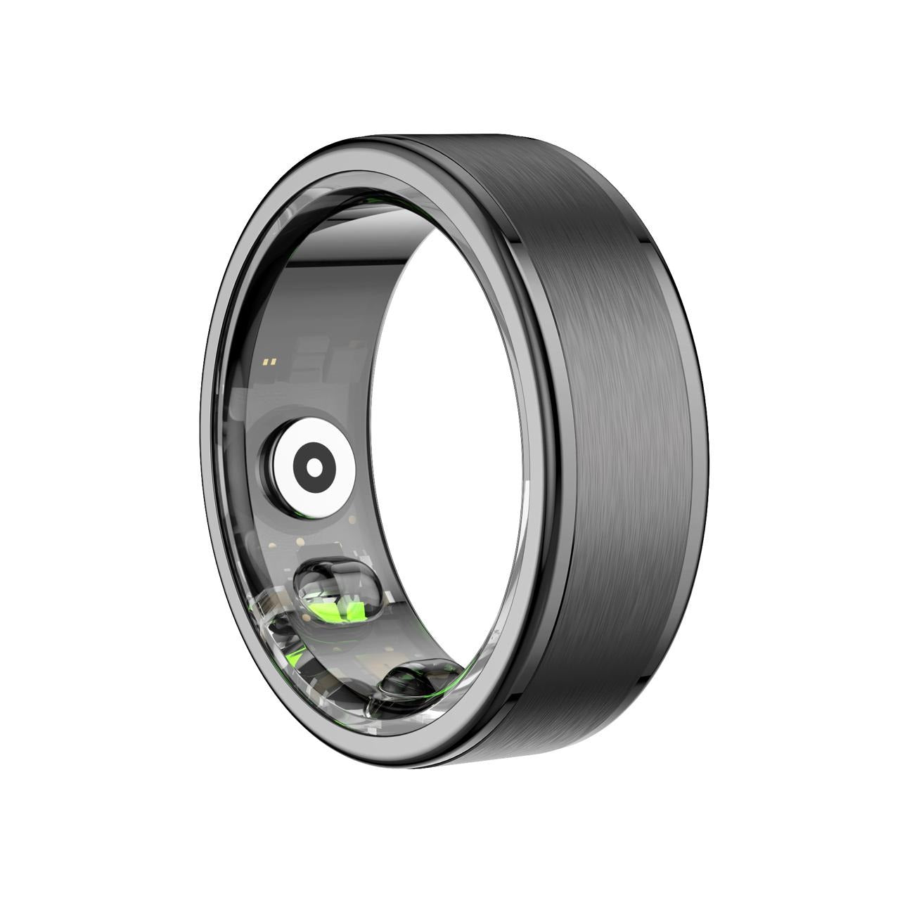 Smart Health Monitoring Ring – Stainless Steel, Sleep Monitoring & Remote Control