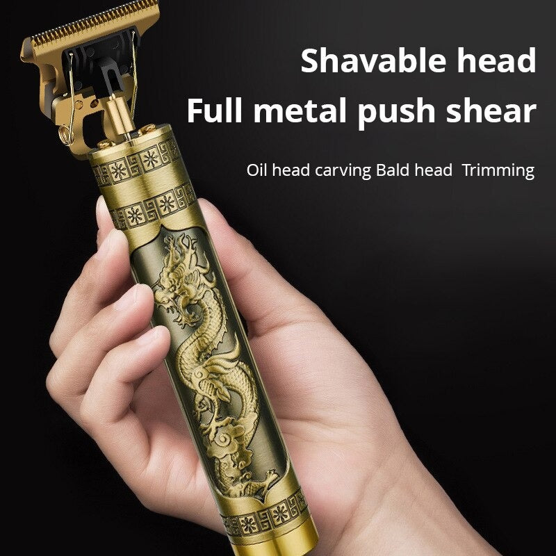 Dragon Gold Electric Precision Shaver – Titanium Edition & USB Charging